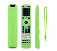 Coque de télécommande en silicone épais compatible avec la télécommande de télévision U65M avec effet lumineux Protection contre les chutes et transmission du signal infrarouge non obstruée (vert