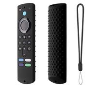 Coque De Télécommande en Silicone, Étui Silicone pour Fires TV Stick 4K All-New, Étui Protection À Télécommande À L'épreuve Chocs avec Longe, 4K Anti-Chute RC Coque en S-ilicone De Couleur Unie