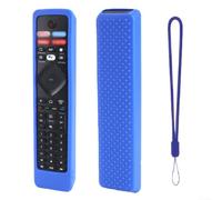 Coque de télécommande en silicone pour RF402A NH800UP - Résistante aux chocs - Antidérapante - Vert lumineux - 21,5 cm (bleu)