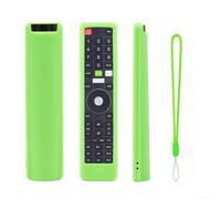 Coque de télécommande RM-C3228 avec construction en silicone, aspect cuir et design fonctionnel antidérapant (vert lumineux)