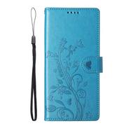 Coque De Téléphone À Rabat Gaufrée,Bleu,pour Redmi K70 5G/K70 Pro/POCO F6 Pro 5G