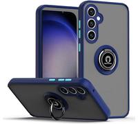 COQUE DE TELEPHONE - ACUZINA - SAMSUNG A25 5G - 360° ring stand magnétique - PC+TPU - Semi-transparent bleu
