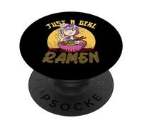 Coque de téléphone Anime Classique I Just Really Love Ramen PopSockets PopGrip Adhésif