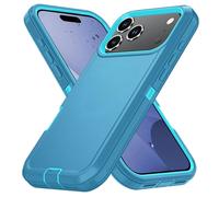 Coque De Téléphone Armure Défenseur Antichoc,Étui Arrière Pour Iphone 17 16 Pro Max 17 Air 16e 13 12 Mini 14 15 Plus 11 Pc Dur+Support Tpu.Sky Blue-Blue.For Iphone 11