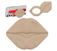 Coque De Téléphone Avec Porte-Rouge À Lèvres | Dispositif Flexible Avec Miroir | Porte-Brillant À Lèvres En Silicone | Pour La Maison Et La Famille, Les Femmes Et Les Filles, La Mère Et L'Amie Et L'Ép