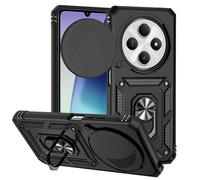 Coque De Téléphone Avec Support Coulissant Pour Redmi 14c 4g, Noir