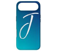 Coque de téléphone Blue Gradient Initial J Cool Ombre Blue Letter J Coque pour iPhone Air