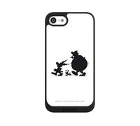 Coque de Telephone Compatible avec Apple iPhone SE (2022) Coque Compatible avec MagSafe NIVOpure Noire Asterix Obelix Produit sous Licence Officielle