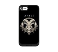 Coque de Telephone Compatible avec Apple iPhone SE (2022) Coque Compatible avec MagSafe NIVOpure Noire Signe du Zodiaque Bélier Aries