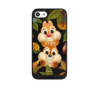 Coque de Telephone Compatible avec Apple iPhone SE 2022 Coque NIVOpure Noire Disney Tic et Tac Produit sous Licence Officielle