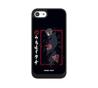 Coque de Telephone Compatible avec Apple iPhone SE 2022 Coque NIVOpure Noire Itachi Uchiha Produit sous Licence Officielle Naruto Shippuden