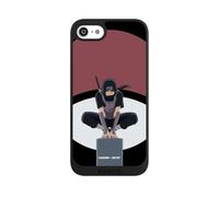 Coque de Telephone Compatible avec Apple iPhone SE 2022 Coque NIVOpure Noire Itachi Uchiha Produit sous Licence Officielle Naruto Shippuden