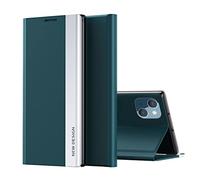 Coque de téléphone compatible avec iPhone 13 Mini Magnetic Transluceent Clee Étui en cuir + ordinateur personnel Coque de protection intégrale intelligente Compa
