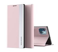 Coque de téléphone compatible avec iPhone 13 Mini Magnetic Transluceent Clee Étui en cuir + ordinateur personnel Coque de protection intégrale intelligente Compa