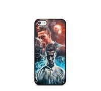 Coque de téléphone Compatible avec Ipod 5 6 7 - Cristiano Ronaldo - Style Européen - Sublimation HD - Silicone Noir - Coques-en-Folie