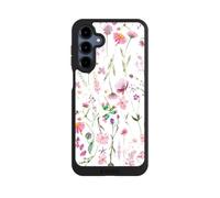 Coque de Telephone Compatible avec Samsung Galaxy A16 5G Coque NIVOpure Noire Couronne de Fleurs Fleur Prairie