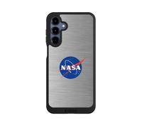 Coque de Telephone Compatible avec Samsung Galaxy A16 5G Coque NIVOpure Noire NASA Metal Logo