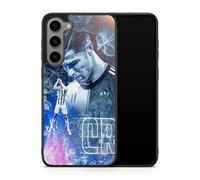 Coque de téléphone Compatible avec Samsung Galaxy A23 - Cristiano Ronaldo - Puissance et Vitesse - Sublimation HD - Silicone Noir - Coques-en-Folie