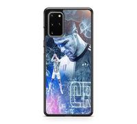 Coque de téléphone Compatible avec Samsung Galaxy A52 4G et 5G - Cristiano Ronaldo - Puissance et Vitesse - Sublimation HD - Silicone Noir - Coques-en-Folie