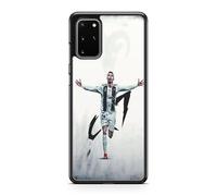 Coque de téléphone Compatible avec Samsung Galaxy A52 4G et 5G - Cristiano Ronaldo - Puissance et Vitesse - Sublimation HD - Silicone Noir - Coques-en-Folie