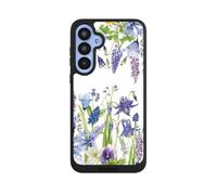 Coque de Telephone Compatible avec Samsung Galaxy A55 5G Coque NIVOpure Noire Couronne de Fleurs Nature Prairie