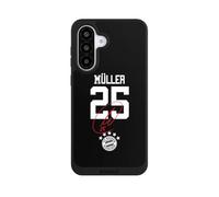 Coque de Telephone Compatible avec Samsung Galaxy A56 5G Coque NIVOpure Noire FC Bayern Munich FCB Thomas Müller