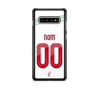 Coque de téléphone Compatible avec Samsung Galaxy S10 Plus - Coque Football Personnalisable nom numéro Maillot Domicile équipe d'Algérie