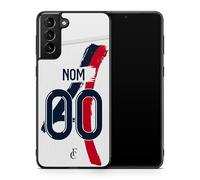 Coque de téléphone Compatible avec Samsung Galaxy S21 Plus Maillot de Football de Paris PSG Extérieur Personnalisable Ronaldo Messi Neymar mbappe Ref 113