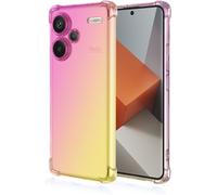 Coque De Téléphone Convient Pour Redmi Note 13 Pro+ / Redmi Note 13 Proplus (6.67" Inches) Transparent Tpu Silicone Dégradé De Couleur Case - Or Rose
