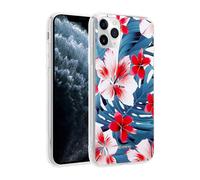 Coque pour iPhone 11 Pro Modèle Flower Case Élégant et Résistant Bleu / Rose