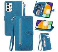 Coque de téléphone de Style Portefeuille pour Samsung Galaxy S24 / S24 Plus / S24 Ultra, Fermeture éclair en Relief Tout Compris Étui de Protection Anti-Chute et résistant à l’Usure, S24 ULT