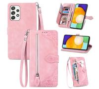 Coque de téléphone de Style Portefeuille pour Samsung Galaxy S24 / S24 Plus / S24 Ultra, Fermeture éclair en Relief Tout Compris Étui de Protection Anti-Chute et résistant à l’Usure, S24 Plu