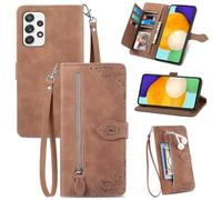 Coque de téléphone de Style Portefeuille pour Samsung Galaxy S24 / S24 Plus / S24 Ultra, Fermeture éclair en Relief Tout Compris Étui de Protection Anti-Chute et résistant à l’Usure, S24 Plu