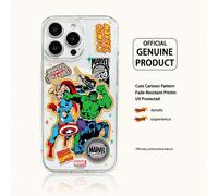 Coque de téléphone dessin animé Marvel Spider-Man & Iron Man, compatible avec iPhone 17 Pro Max/17 Pro/Air/16 Pro Max/15 Plus/14/13/IP 17/15Pro/12 Pro/11/16 Plus,XR, protection anti-chute et anti-rayu