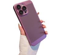 Coque de téléphone en polycarbonate givré à maille respirante - Résistante aux chutes et aux chocs, film protecteur pour objectif, toucher