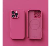 Coque De Téléphone En Silicone Liquide De Luxe Pour Magsafe,Chargement Sans Fil En Poly,Peau De Couverture Lisse,Iphone 16 Plus 15 14 13 12 Pro Max 11 X.Pitaya.For Iphone 12