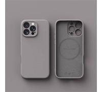 Coque De Téléphone En Silicone Liquide De Luxe Pour Magsafe,Chargement Sans Fil En Poly,Peau De Couverture Lisse,Iphone 16 Plus 15 14 13 12 Pro Max 11 X.Titanium Grey.For Iphone 12