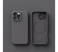 Coque De Téléphone En Silicone Liquide De Luxe Pour Magsafe,Chargement Sans Fil En Poly,Peau De Couverture Lisse,Iphone 16 Plus 15 14 13 12 Pro Max 11 X.Dark Gray.For Iphone 12