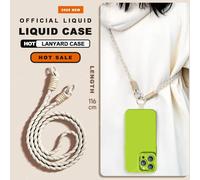 Coque De Téléphone En Silicone Liquide,Étui Souple Avec Lanière Pour Iphone 16e 14 15 16 Plus 12 11 13 Pro Max Minixxr Xs Max.Green Crossbody.For Iphone 11