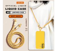 Coque De Téléphone En Silicone Liquide,Étui Souple Avec Lanière Pour Iphone 16e 14 15 16 Plus 12 11 13 Pro Max Minixxr Xs Max.Yellow Crossbody.For Iphone 11
