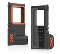 Coque de téléphone étanche IP68 pour plongée sous-marine jusqu'à 15,2 m | Coque de protection antichoc avec transparente pour photo et vidéo | Compatible avec tous (noir orange)