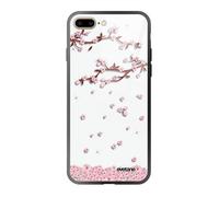 Coque de téléphone - EVETANE - Chute De Fleurs - Soft Touch Glossy - iPhone 7 Plus/8 Plus - Rose pâle
