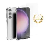 EVETANE Coque Samsung Galaxy S23 Antichoc Silicone + 2 Vitres en verre trempé Protection écran
