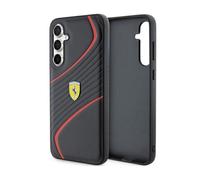 Coque de téléphone - FERRARI - Samsung Galaxy S23 FE - Noir - Cuir véritable - Protection anti-rayures