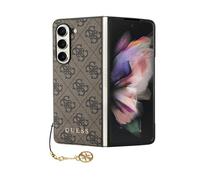Coque de téléphone - Guess - 4G Charms - Samsung Galaxy Z Fold 5 - Marron - Élégante