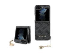 Coque de téléphone - Guess - Galaxy Z Flip 5 - Gris - Saffiano - Protection chocs et rayures
