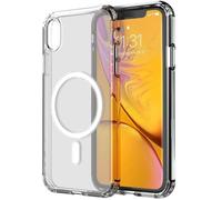 INF Coque pour iPhone XR, étui de téléphone Portable en Acrylique pour Chargeur MagSafe, Transparent/Blanc