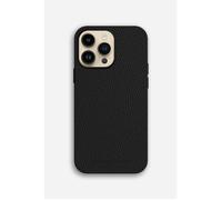 Coque de téléphone - LA COQUE FRANCAISE - iPhone 14 Pro - Cuir noir - Protection chocs - Élégant