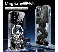 Coque de téléphone magnétique Magsafe transparente Rétro Anime Berserk pour iPhone 17 16 15 14 Plus 13 12 11 Pro Max X Xs XR 8 SE CXT-12W512172X1