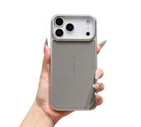 Coque de téléphone magnétique pour iPhone 17promax/16promax/15pro diamant mat, coque de protection anti-chute (pour iPhone 17 Air, gris foncé)